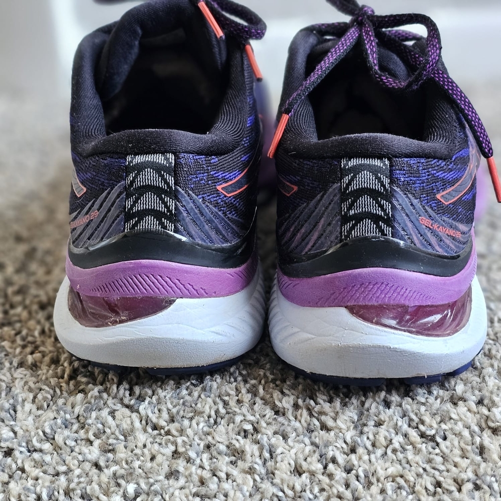 Asics Gel Kayano 29 Shoes Womens US 10 Black Purple Running Support - Picture 6 of 10